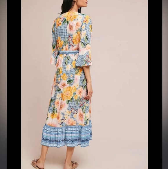 Anthropologie Farm Rio Camila Wrap Dress - Picture 2 of 11